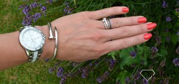 Bransoletka srebrna sztywna gwóźdź otwierana ✓Biżuteria Chanel ✓ Srebrne bransoletki  (6).JPG
